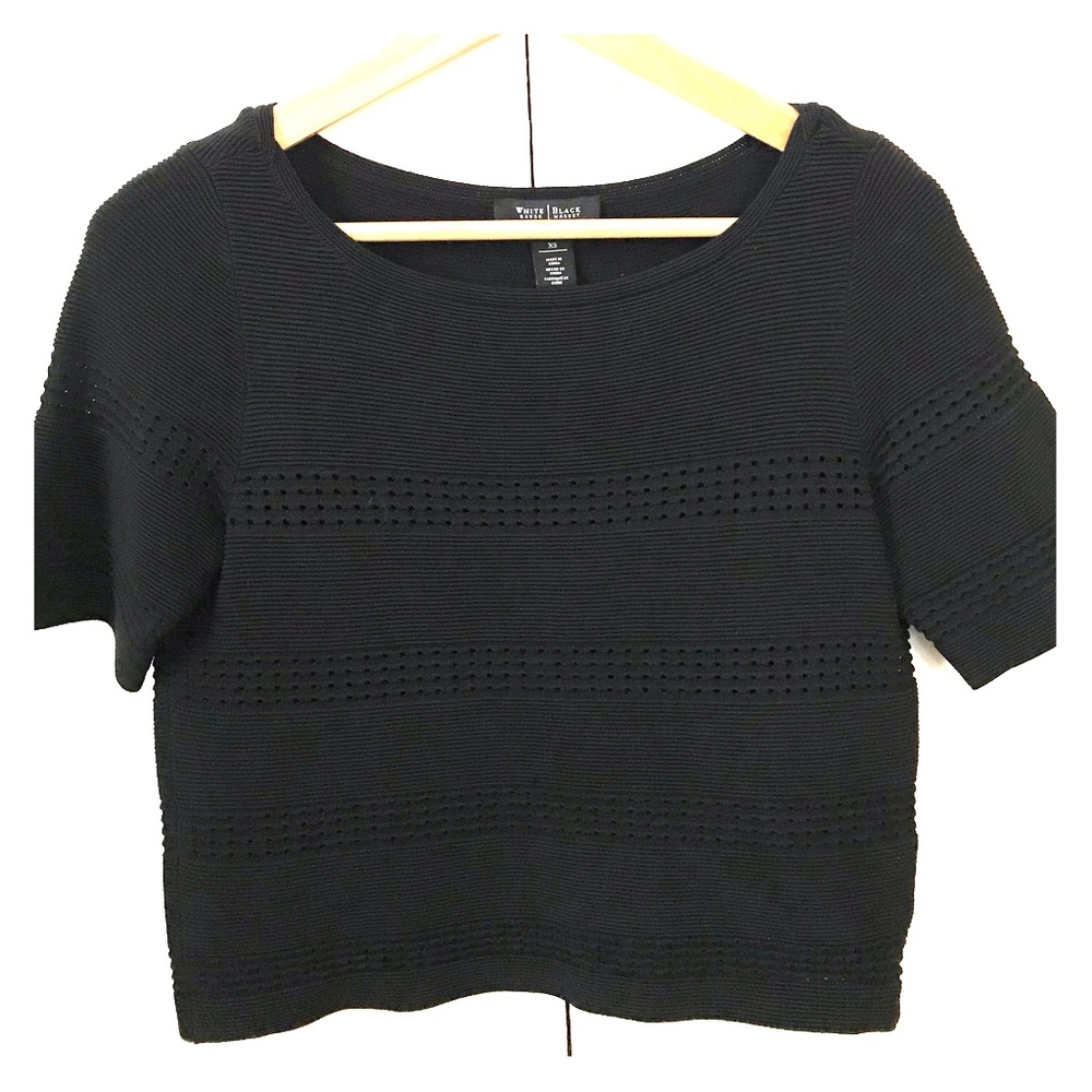 White House | Black Market • ribbed short sleeve